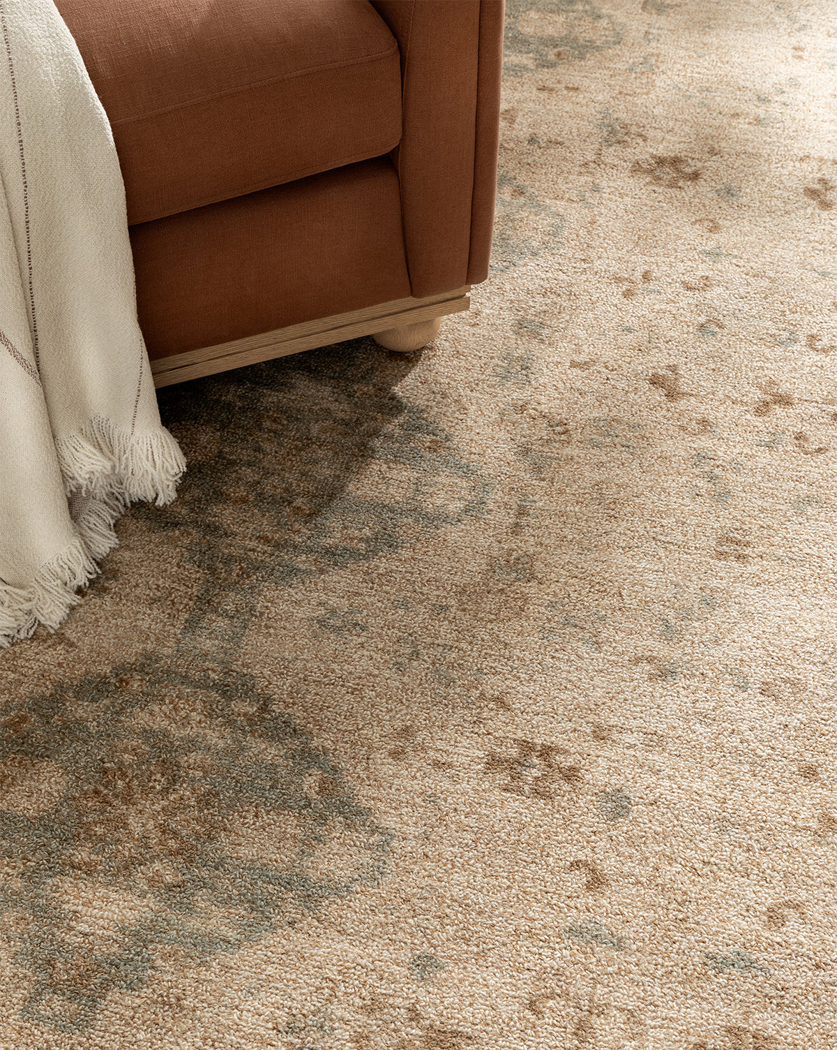 This spill-resistant rug is beautifully crafted for both style and durability, by Vendixs