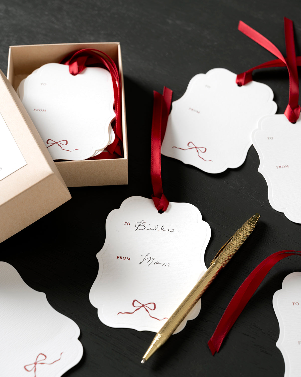 A gold pen completes your holiday gifting scene, by Vendixs
