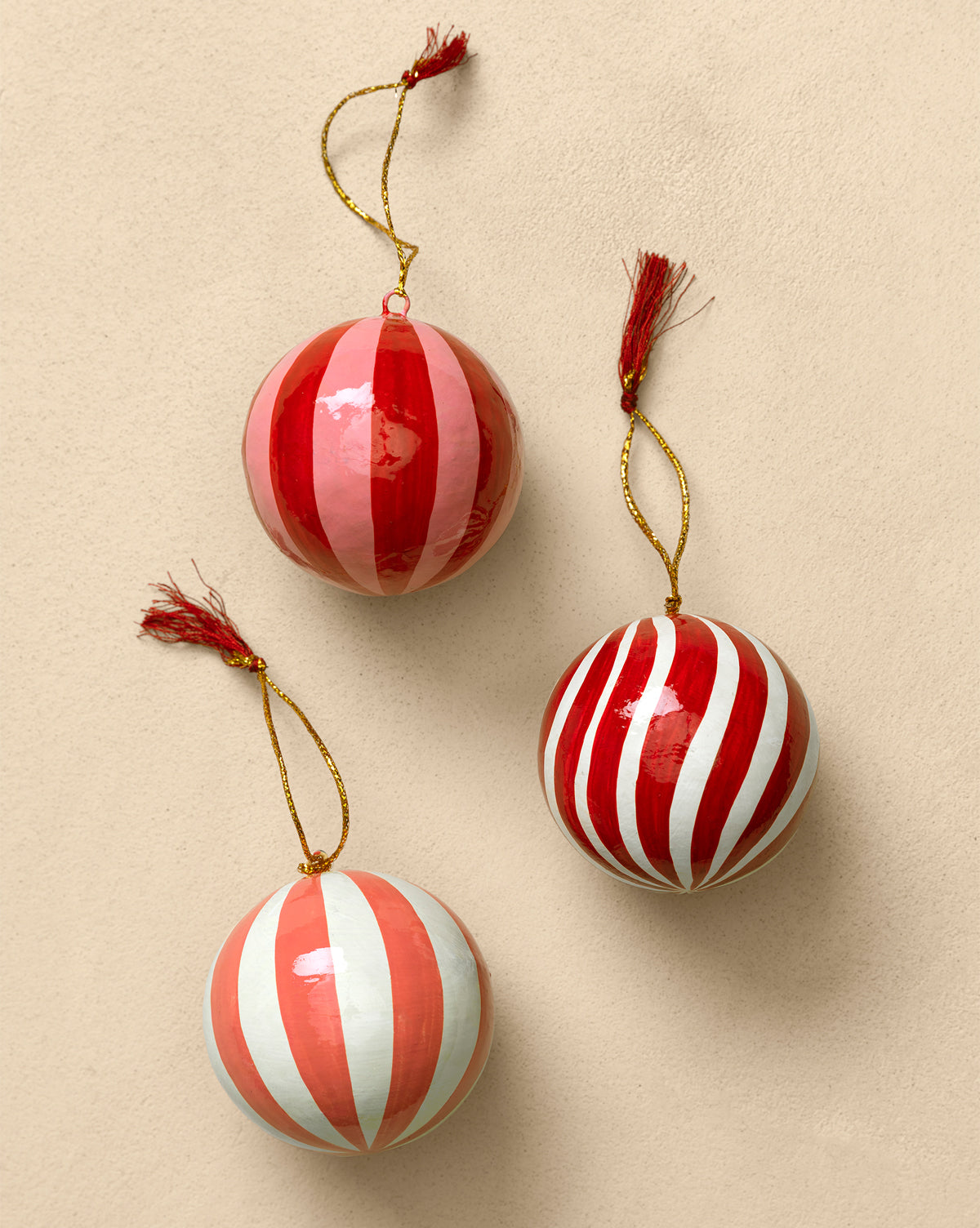 This set of 3 makes for unique holiday tree decorations, by Vendixs