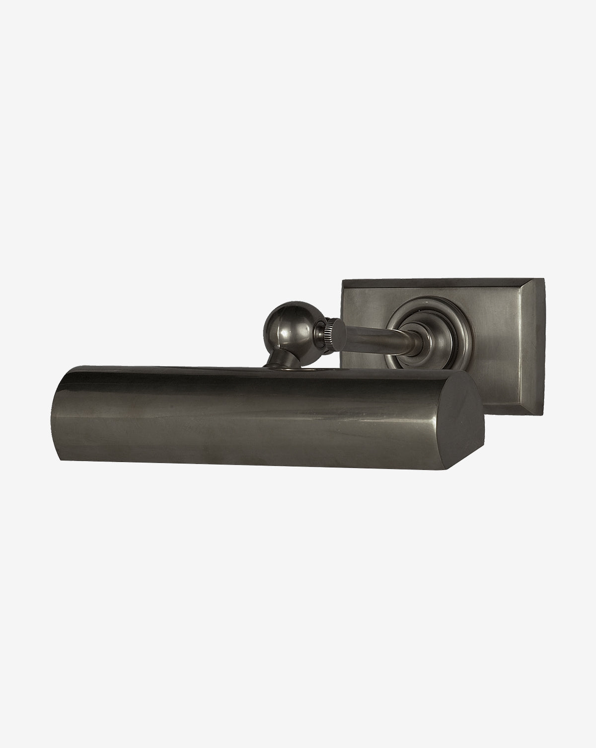 Certainly! Here’s your blended sentence: The 8 Cabinet Makers Picture Light by Visual Comfort & Co. Signature features a sleek design and brushed metal finish, shown against a plain white background. Vendixs
