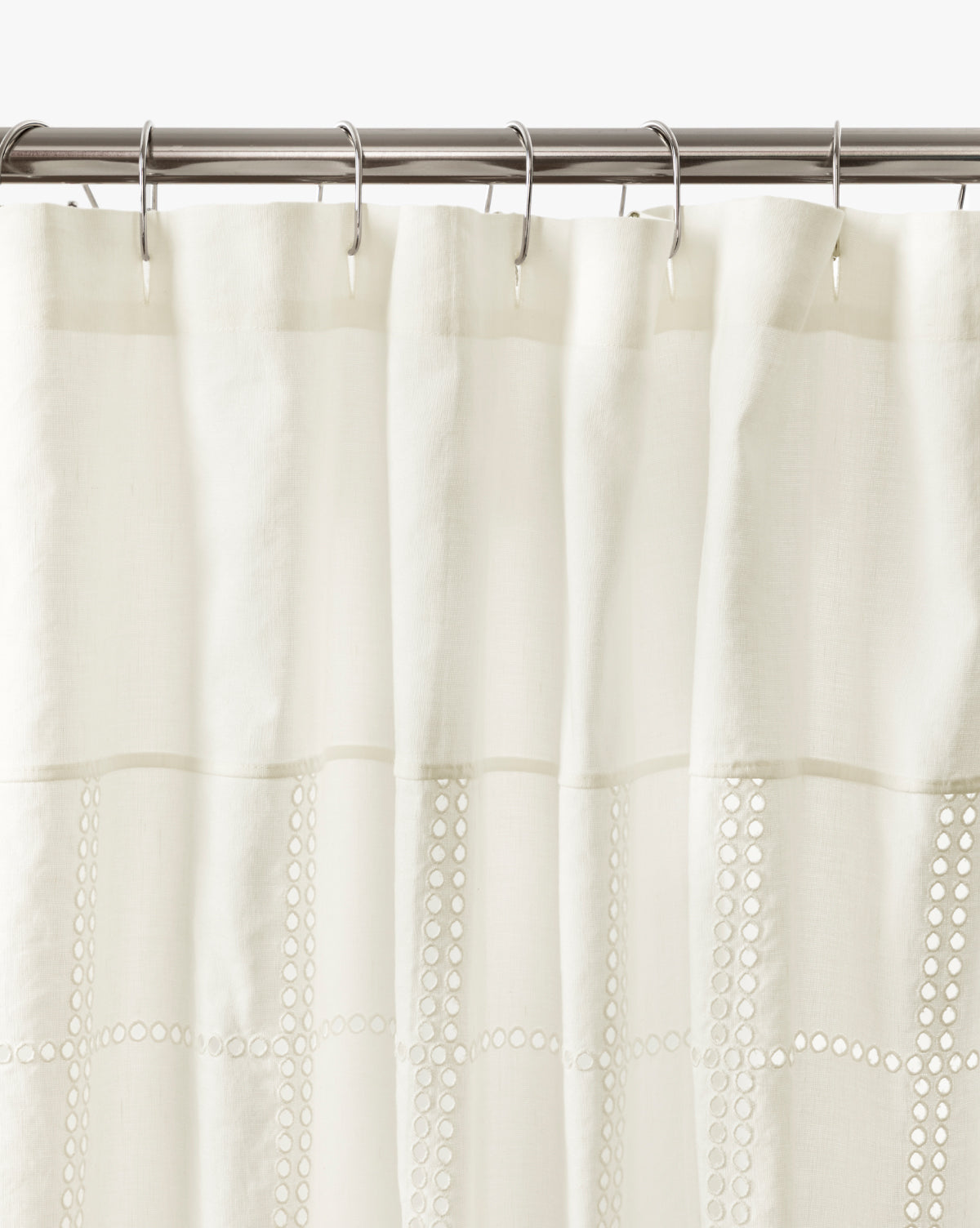 It showcases horizontal decorative cut-out bands, bringing an elegant touch to bathroom decor, by Vendixs