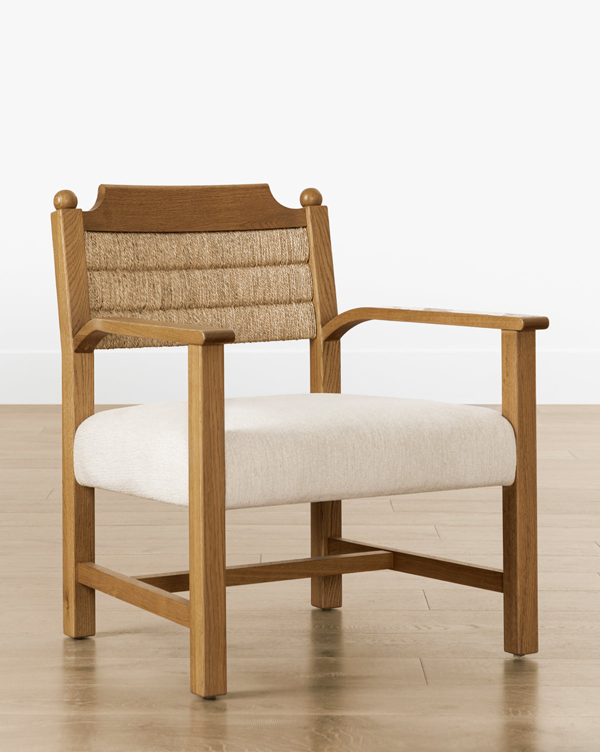 Vendixs wooden lounge chair for living room seating.