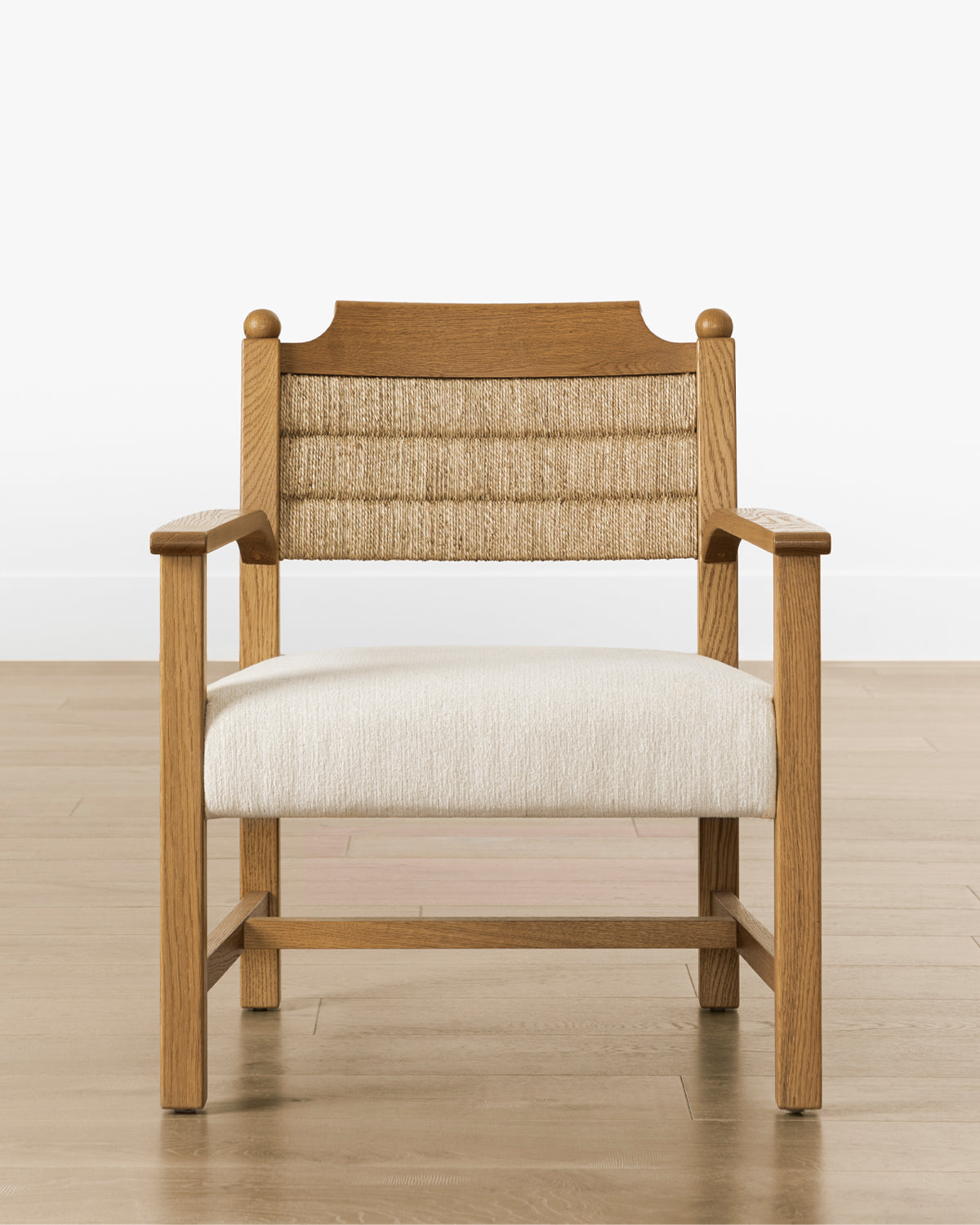 Vendixs wooden lounge chair for living room seating.