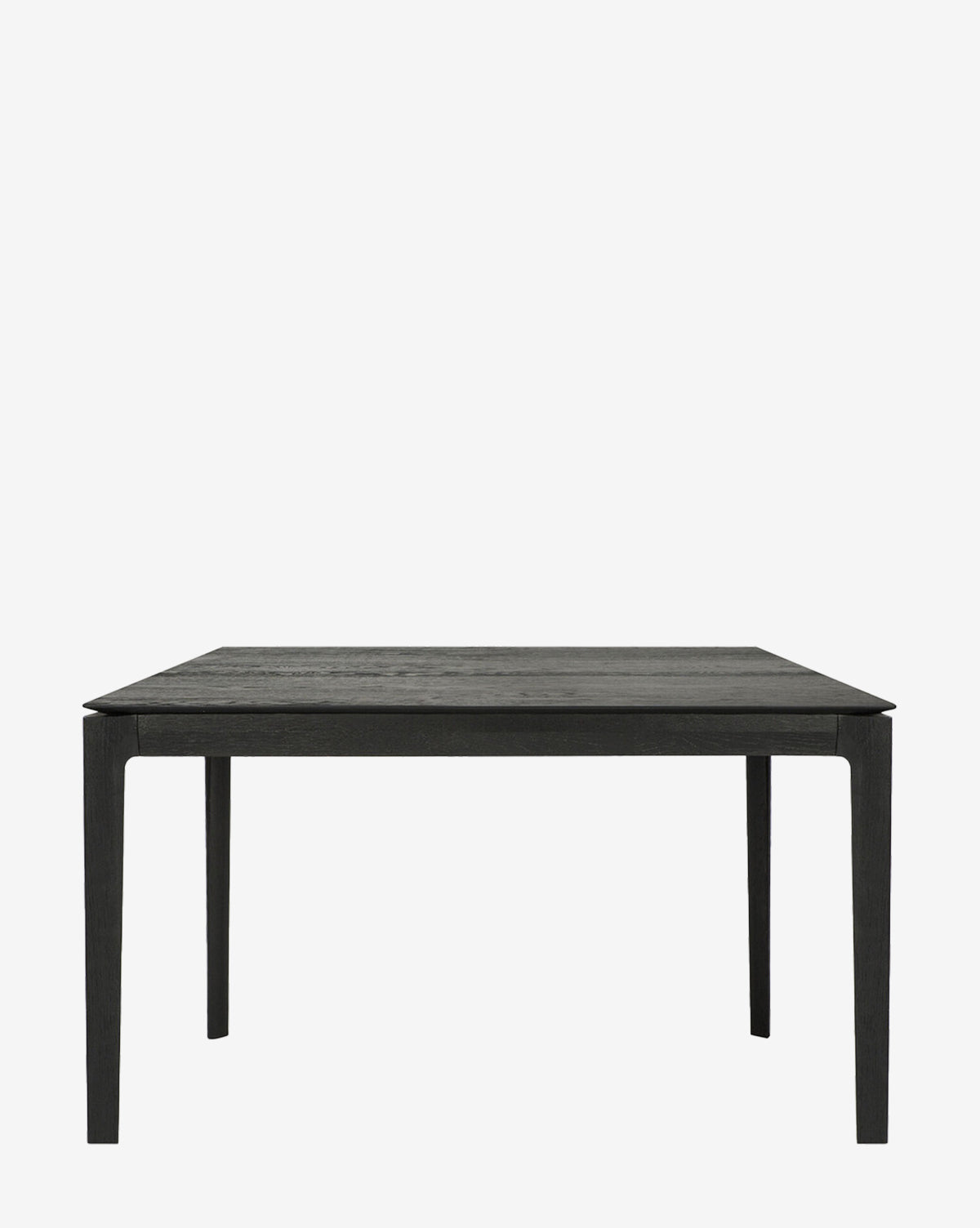 The Alec Dining Table showcases a sturdy, minimalist black rectangular design with four straight legs, ideal for modern dining rooms and presented against a plain white background by McGee & Co.