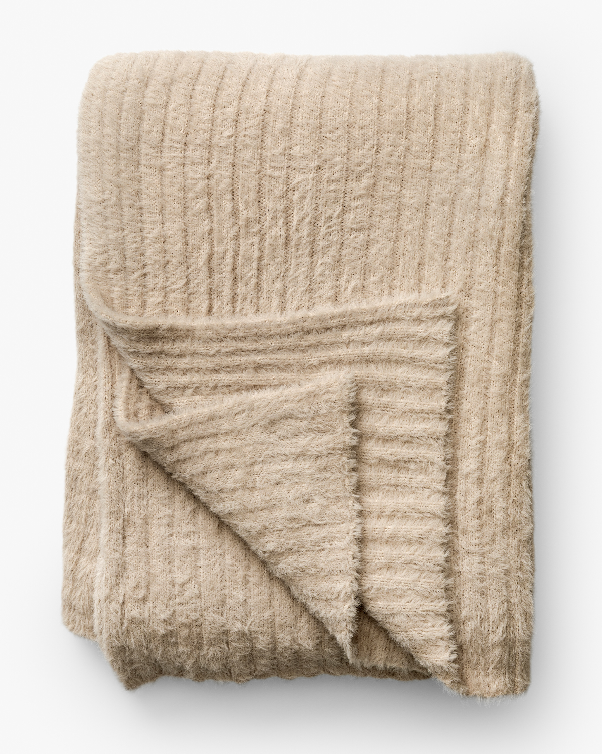 A corner is flipped up to display its texture and thickness, making it an ideal accent for cozy home decor, by Vendixs