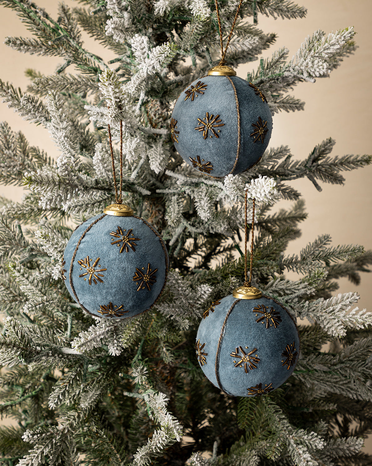 Their vintage-inspired style stands out against the neutral background for a festive touch, by McGee & Co.