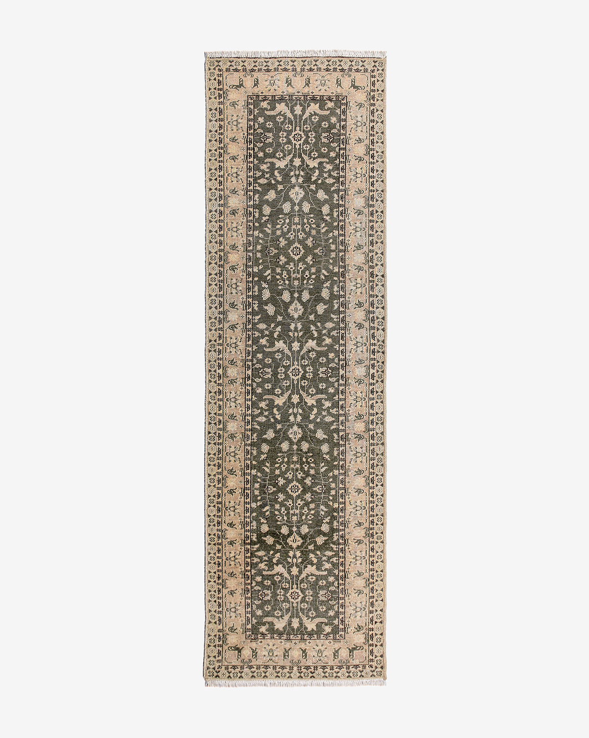 Vendixs vintage-inspired hand knotted rug.