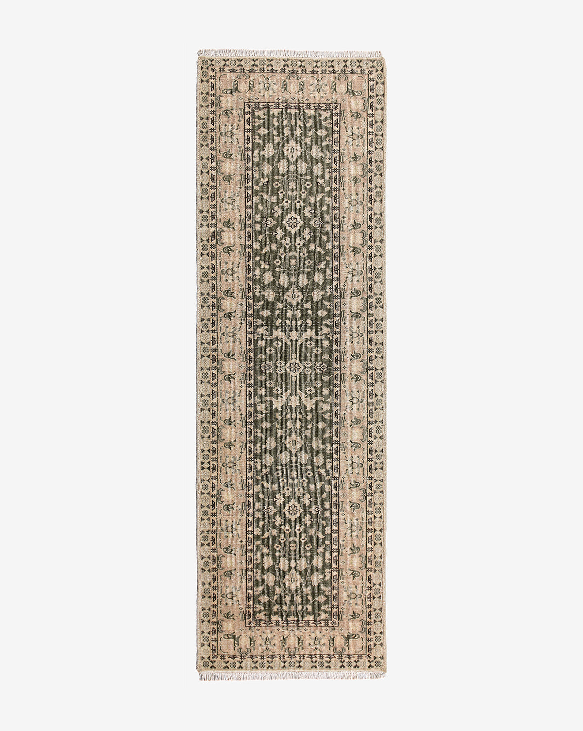 Vendixs vintage-inspired hand knotted rug.