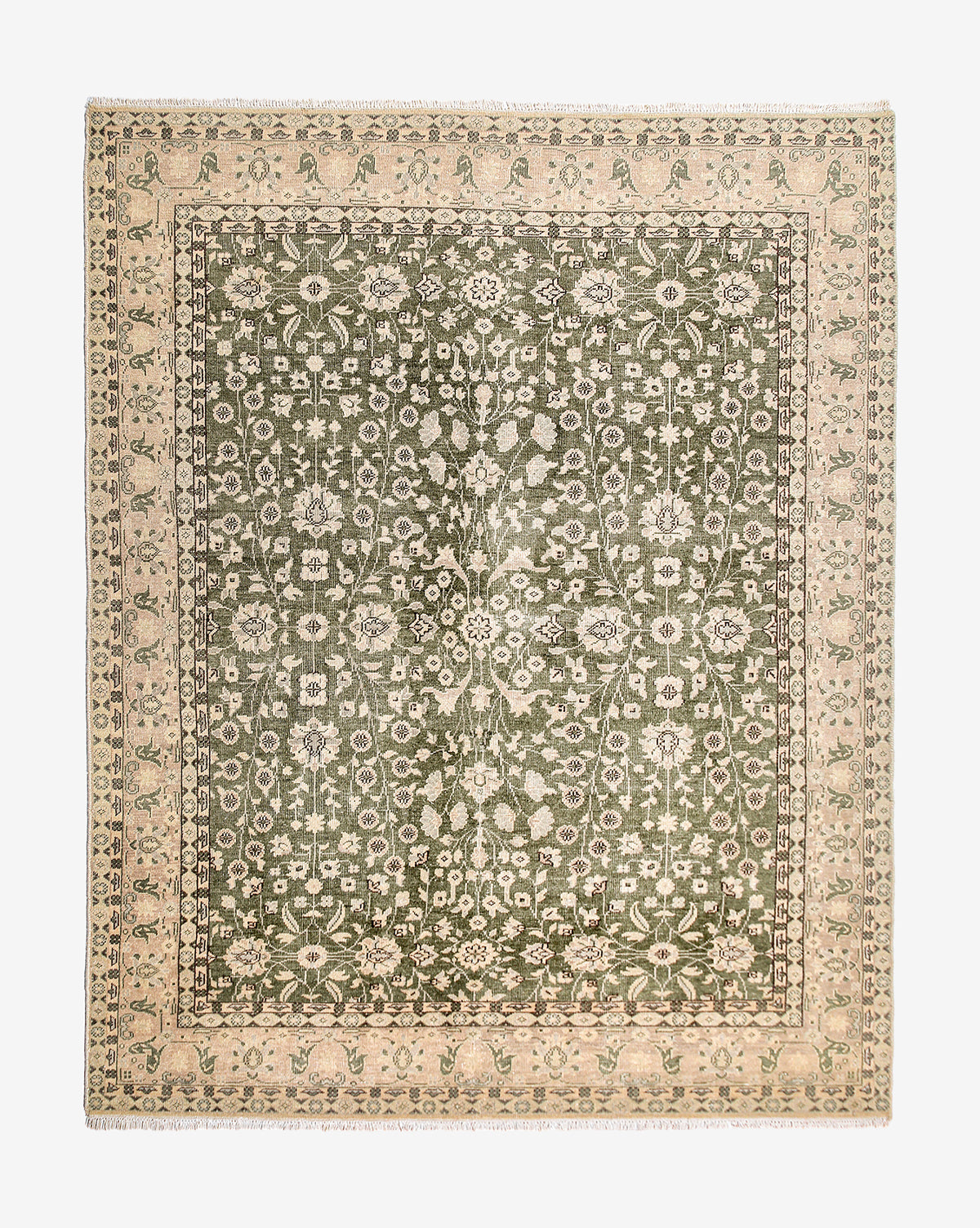 Vendixs vintage-inspired hand knotted rug.