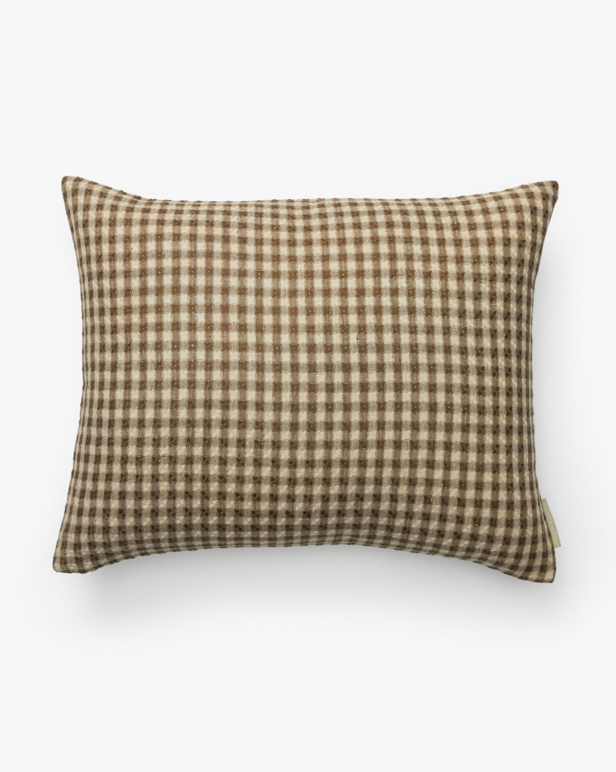 Vendixs decorative plaid linen pillow cover. 