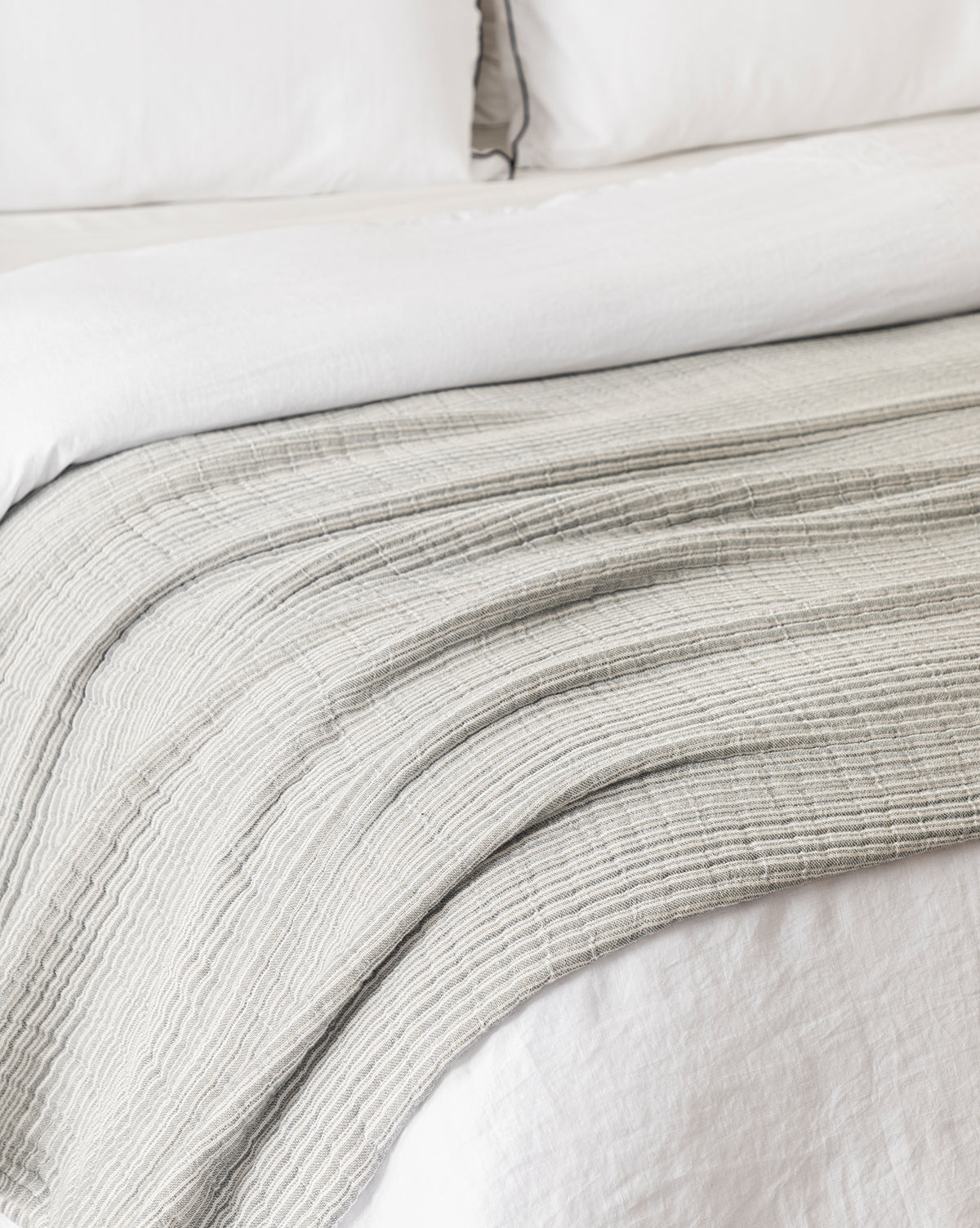 Hanson Striped Cotton Coverlet