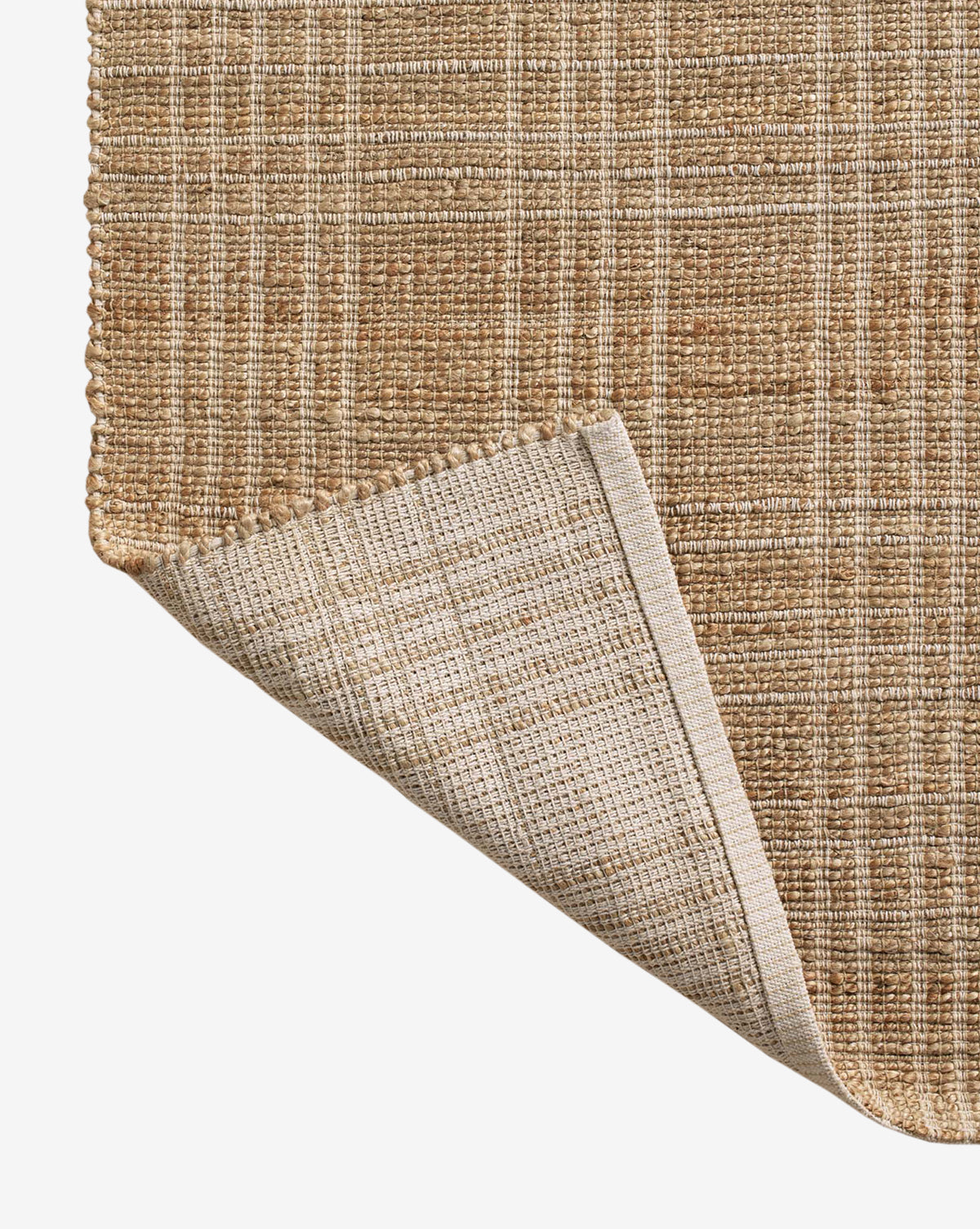 The folded corner reveals a lighter underside and stitched edging, making it the perfect neutral accent for any room, by Vendixs