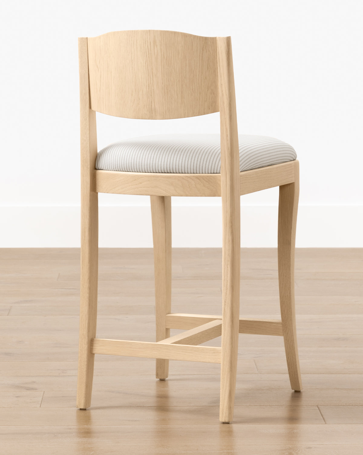 Vendixs white oak counter stool in styled kitchen