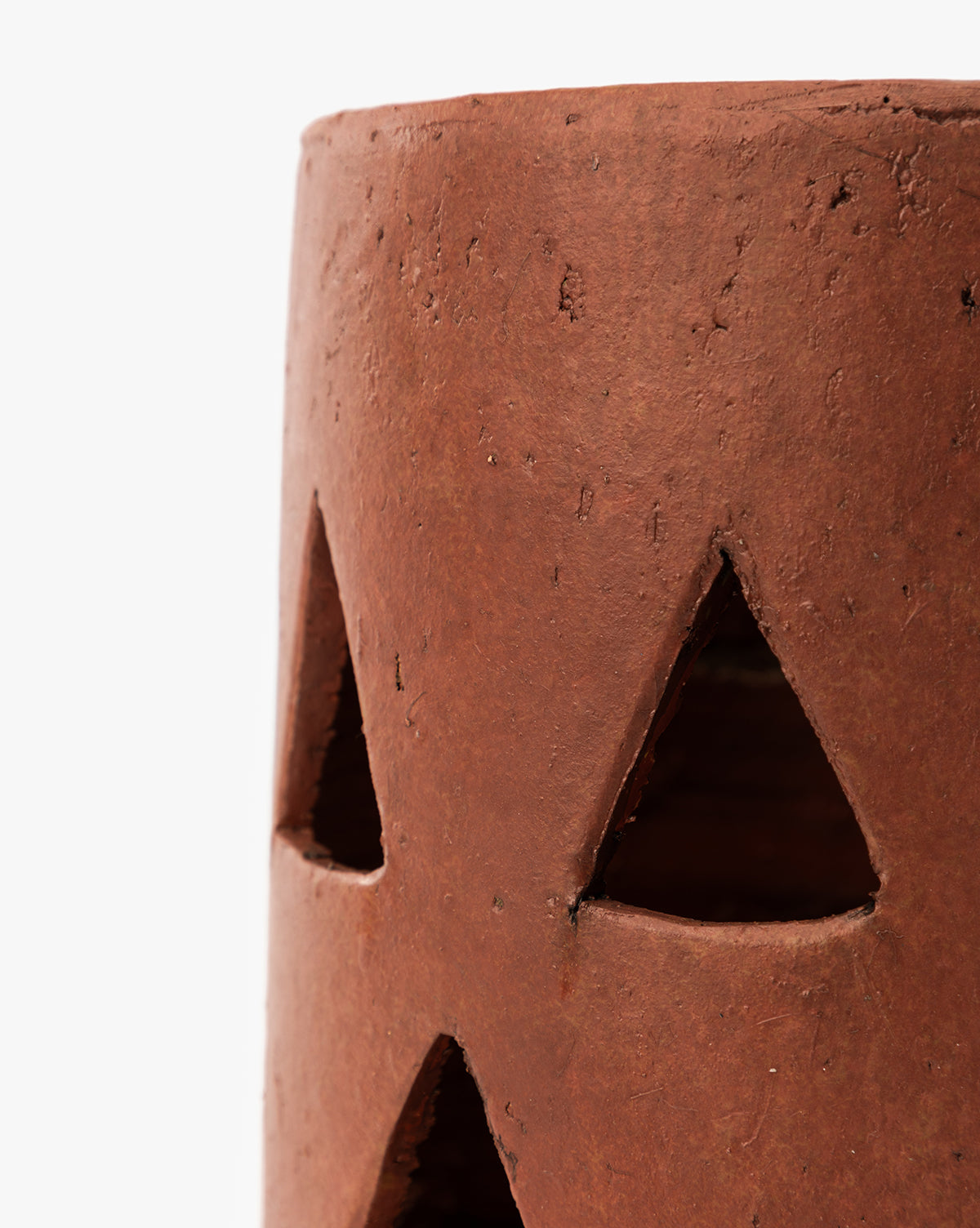 Terracotta Jack-O Lantern Hurricane