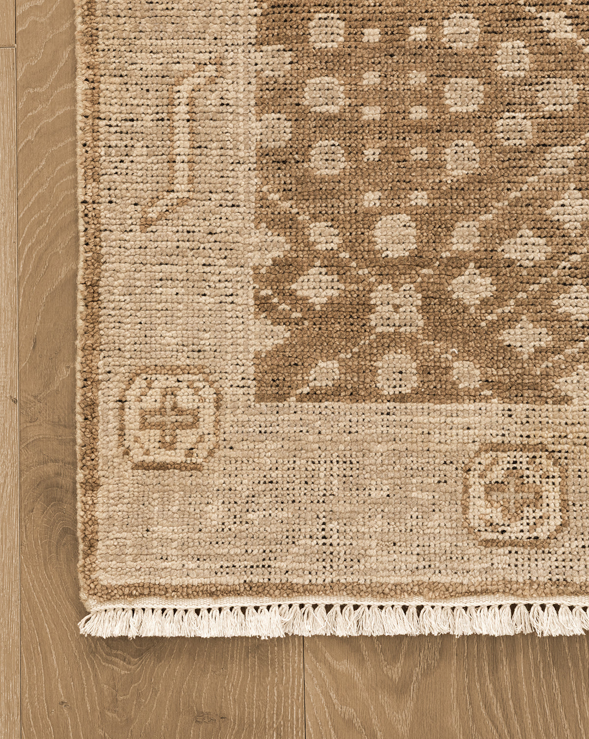 This beige wool rug adds timeless elegance to any room, by Vendixs