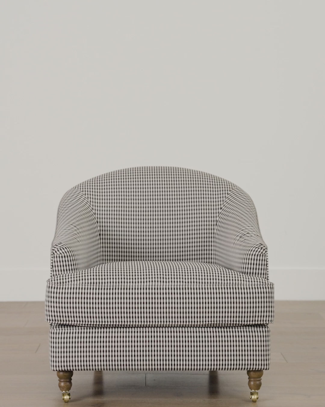 Vendixs custom upholstered lounge chair. 