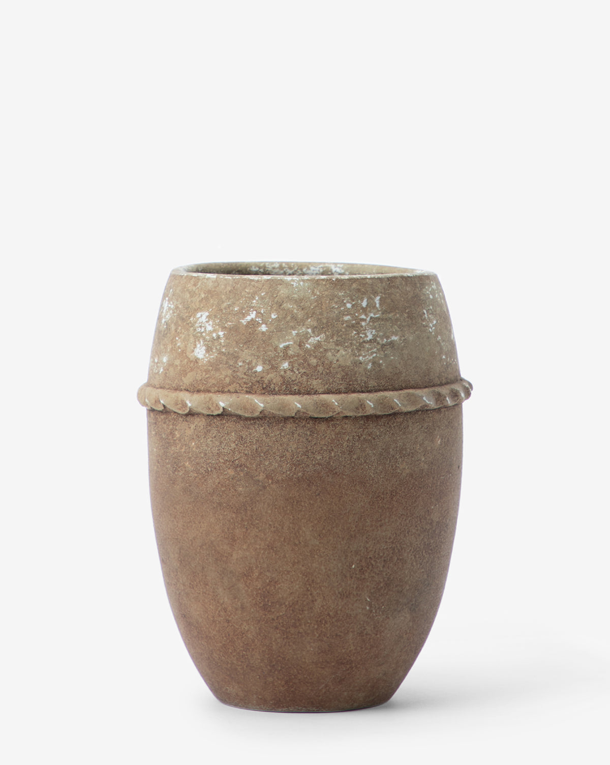 Large Landis Planter, 8” Dia. x 10” H, ceramic with matte finish, detail from Vendixs
